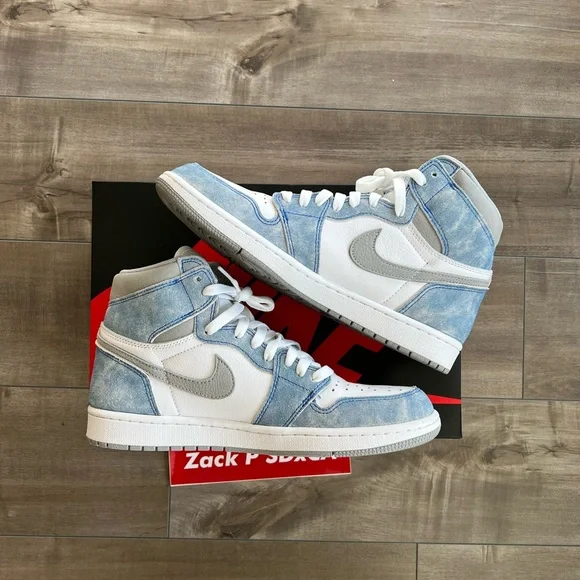 Nike Air Jordan 1 Retro High Hyper Royal Smoke Grey size 10 Men’s lightly used - Picture 3 of 7